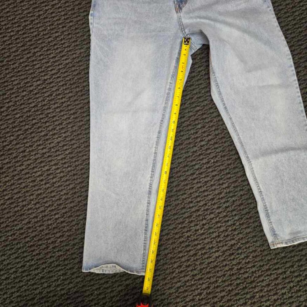 Frye Light Wash Blue Denim Straight Leg Jeans Classic 5-Pocket High Rise Size 31 - Picture 9 of 12